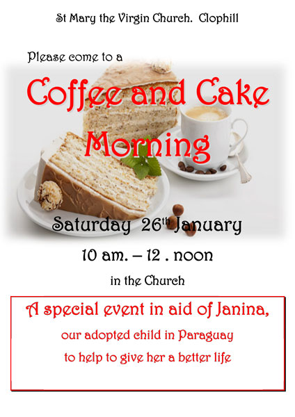 Coffee and Cake Morning